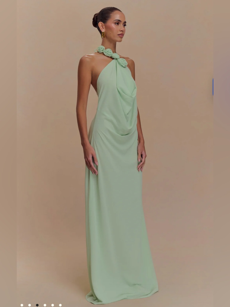 Meshki Rosalia Cowl Neck Mexi Dress